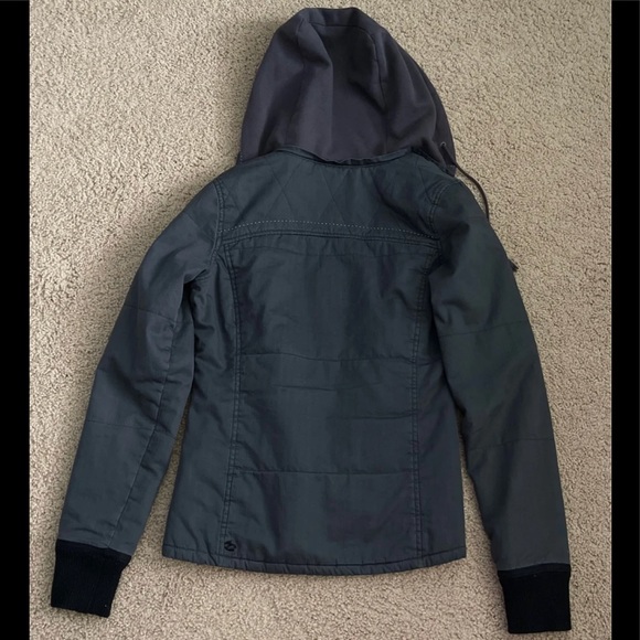 Billabong Grey Hooded Jacket, S, Very Good Condition - Picture 9 of 13